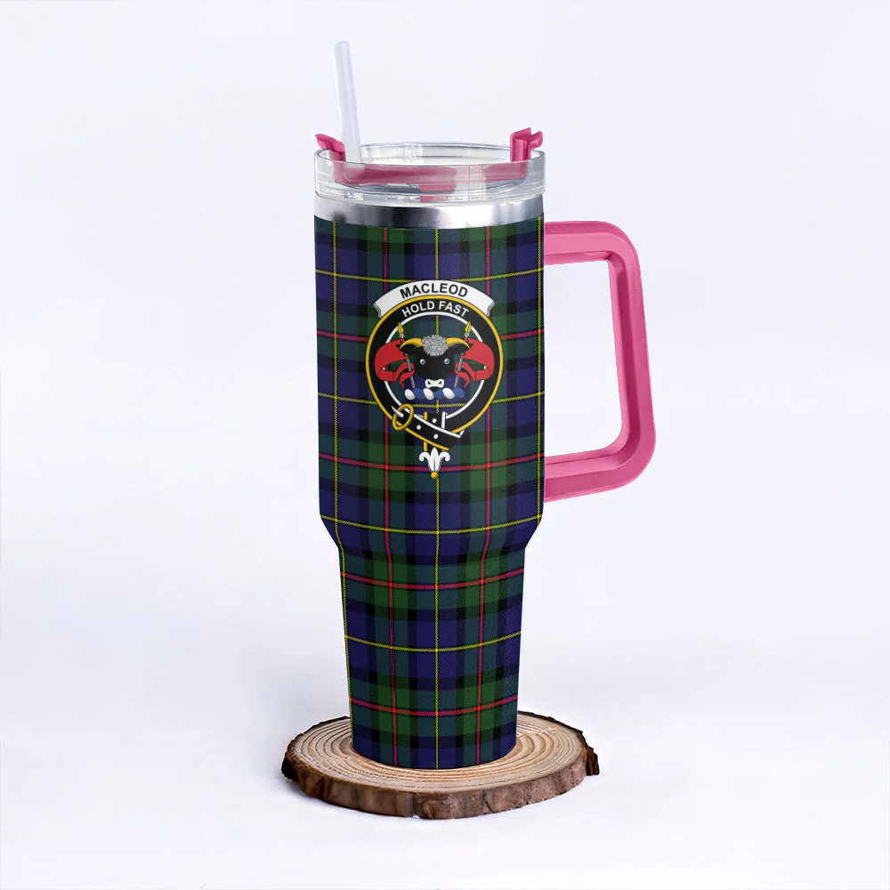 Scottish MacLeod of Harris Modern Clan Badge Tartan 40oz Tumbler - Image 7