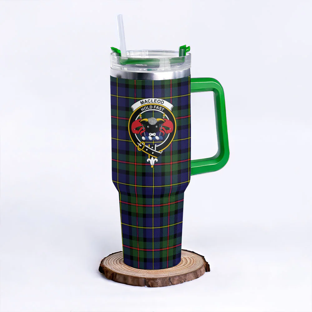 Scottish MacLeod of Harris Modern Clan Badge Tartan 40oz Tumbler - Image 8