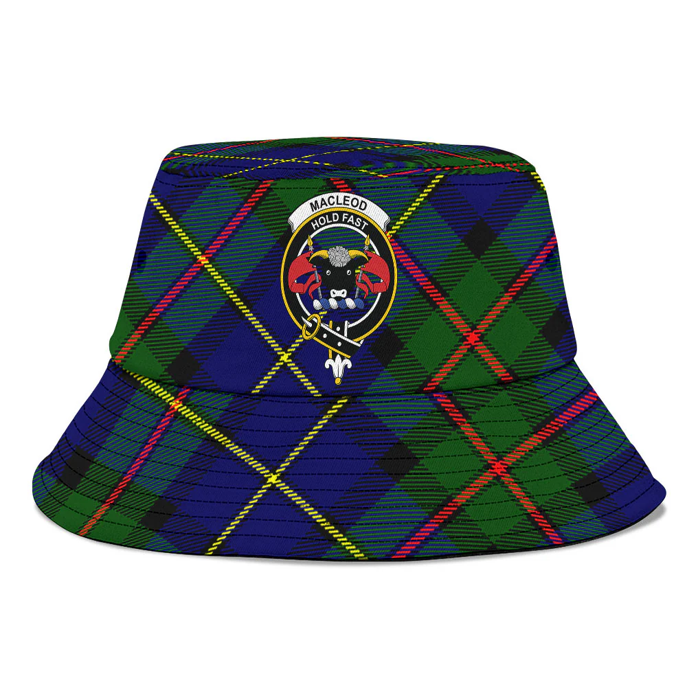 Scottish MacLeod of Harris Modern Clan Badge Tartan Bucket Hat - Image 2