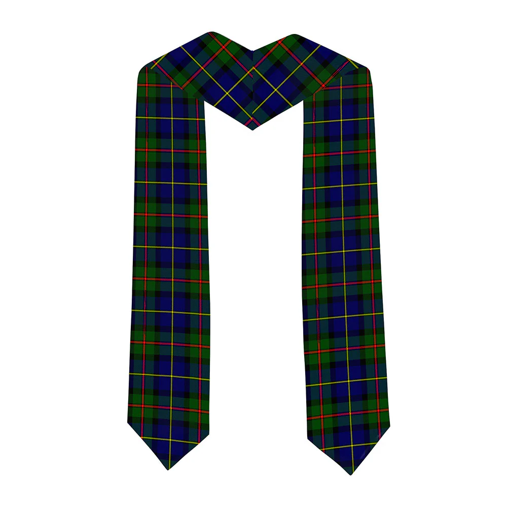 Scottish MacLeod of Harris Modern Clan Badge Tartan Graduation Stole Black Gold Honor - Image 2