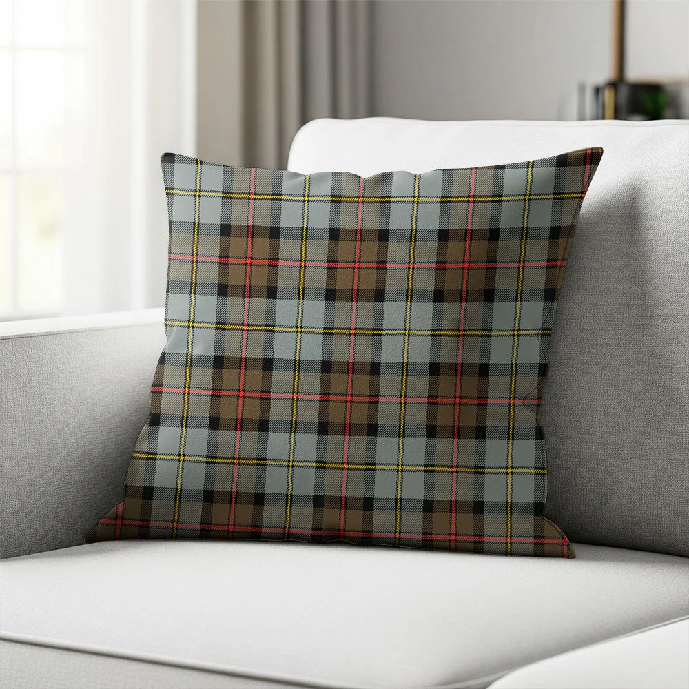 Scottish MacLeod of Harris Weathered Clan Badge Tartan Pillow Case