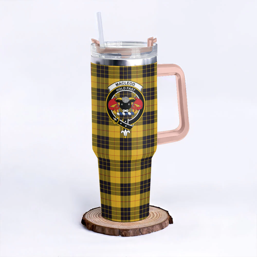 Scottish MacLeod of Lewis Ancient Clan Badge Tartan 40oz Tumbler - Image 4