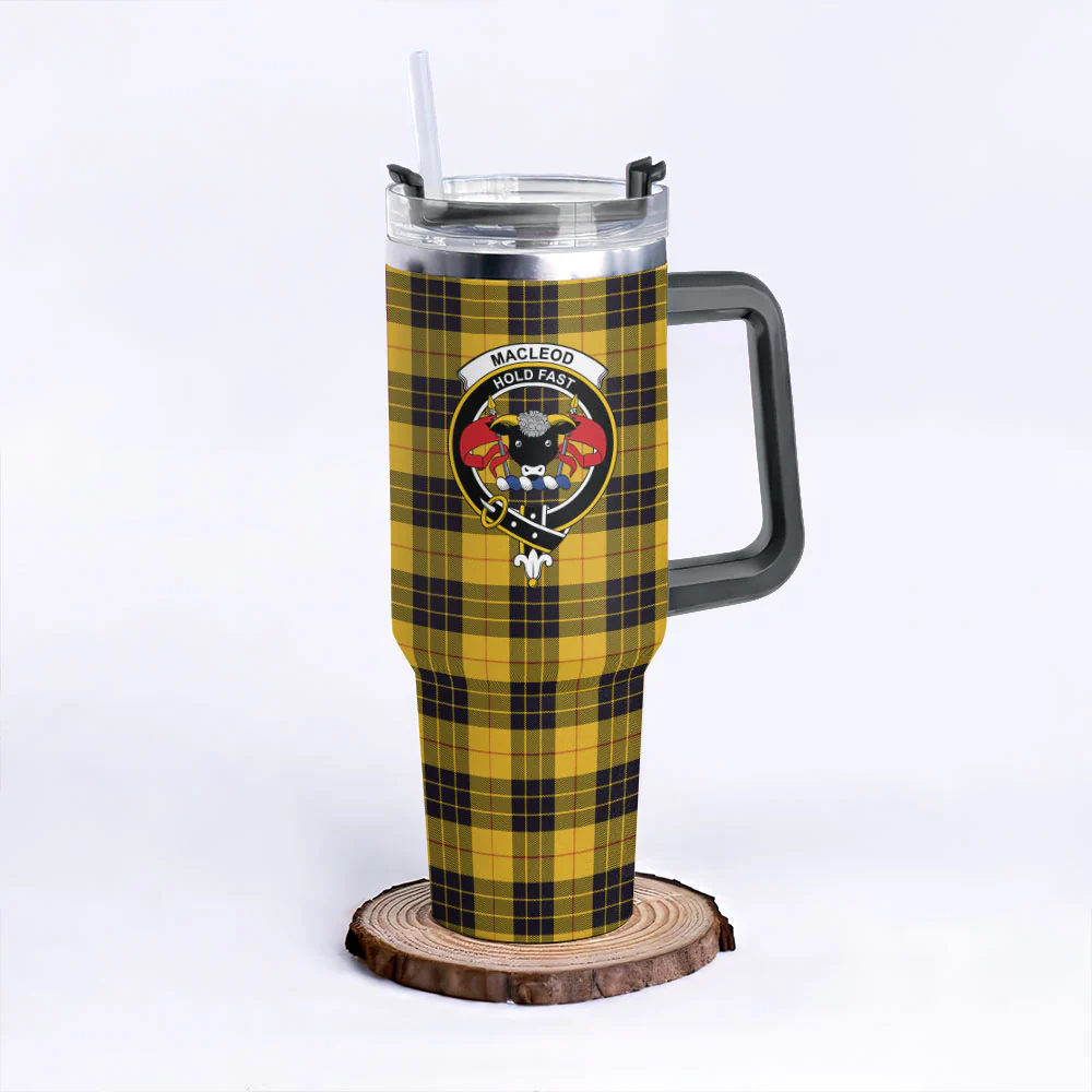 Scottish MacLeod of Lewis Ancient Clan Badge Tartan 40oz Tumbler - Image 6