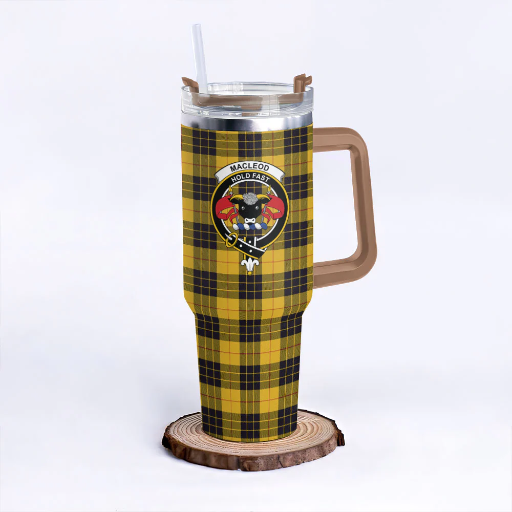 Scottish MacLeod of Lewis Ancient Clan Badge Tartan 40oz Tumbler - Image 9