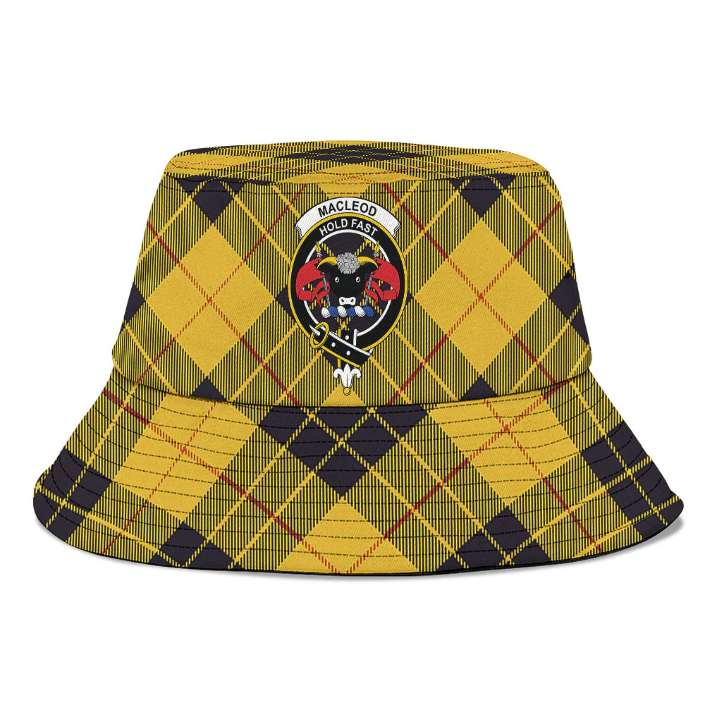 Scottish MacLeod of Lewis Ancient Clan Badge Tartan Bucket Hat - Image 2