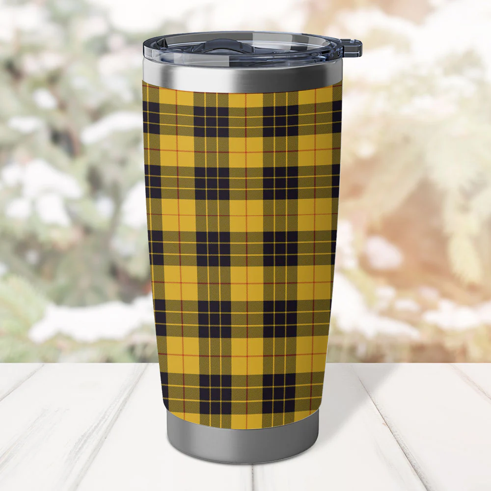 Scottish MacLeod of Lewis Ancient Clan Badge Tartan Tumbler - Image 3