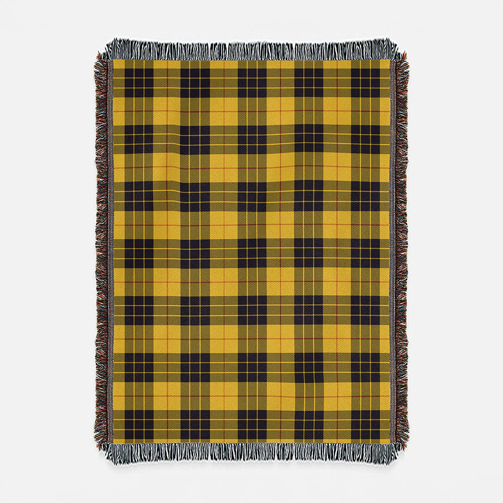Scottish MacLeod of Lewis Ancient Clan Badge Tartan Woven Blanket