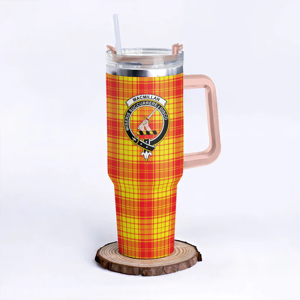 Scottish MacMillan Clan Clan Badge Tartan 40oz Tumbler - Image 4