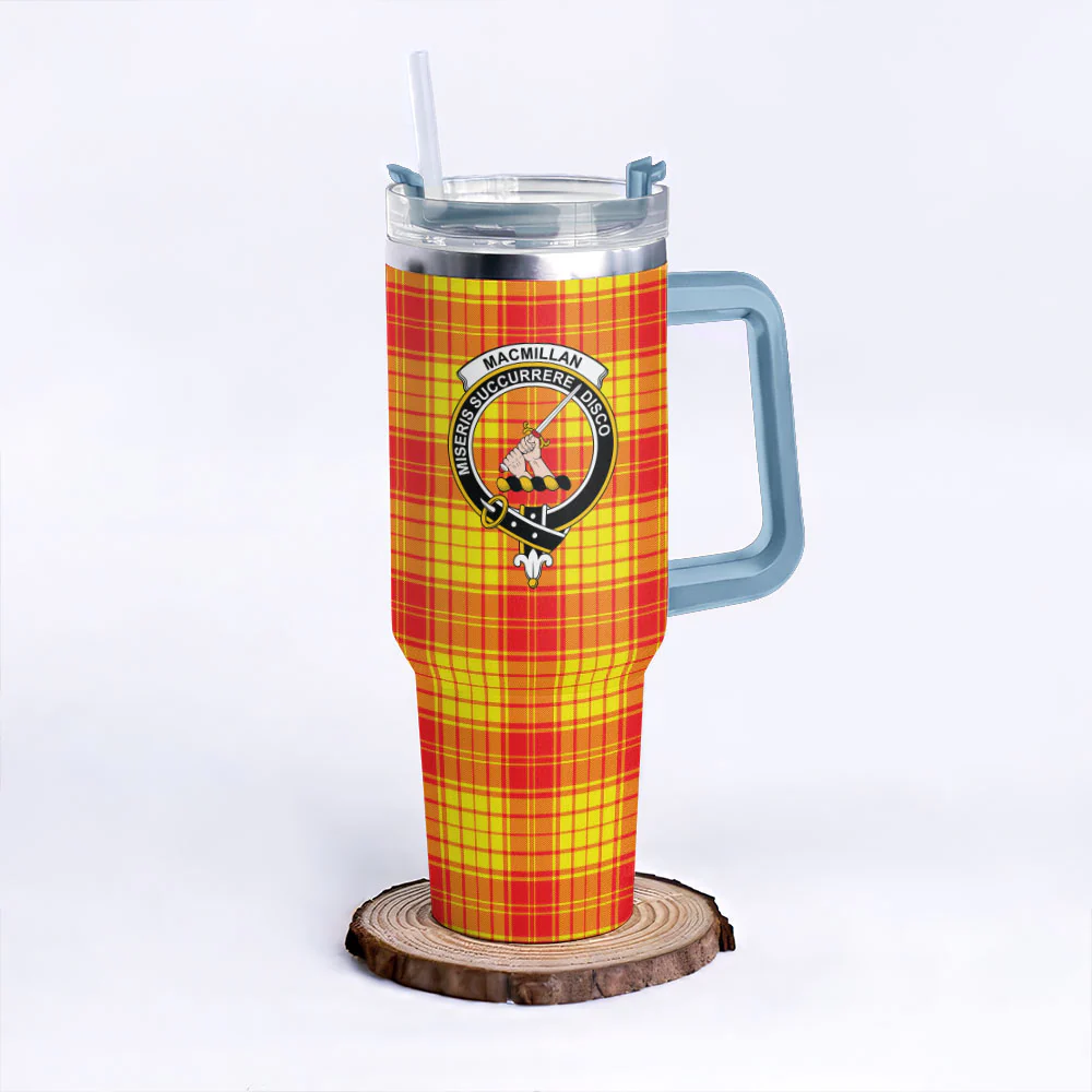 Scottish MacMillan Clan Clan Badge Tartan 40oz Tumbler - Image 5