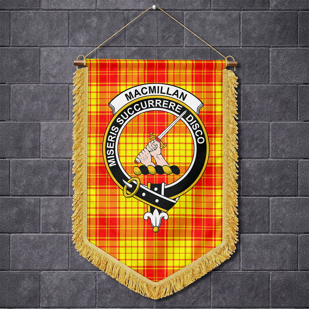 Scottish MacMillan Clan Clan Badge Tartan Wall Hanging Banner