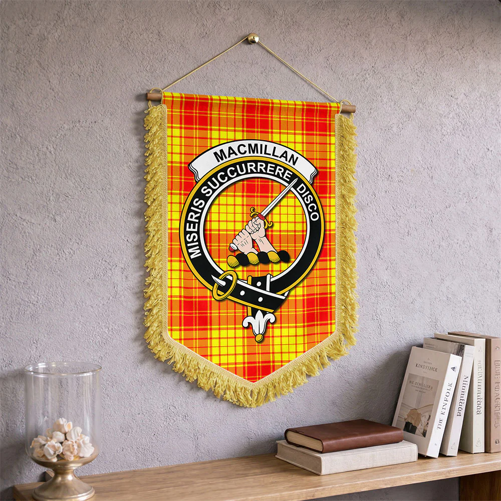 Scottish MacMillan Clan Clan Badge Tartan Wall Hanging Banner - Image 2