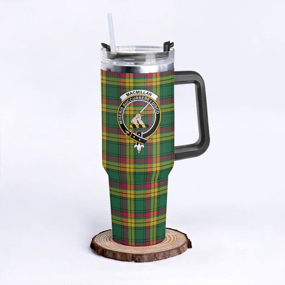Scottish MacMillan Old Ancient Clan Badge Tartan 40oz Tumbler - Image 3