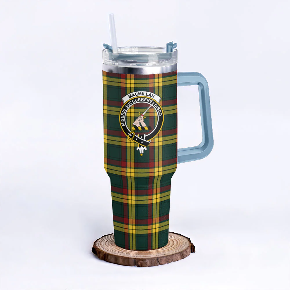 Scottish MacMillan Old Modern Clan Badge Tartan 40oz Tumbler - Image 5