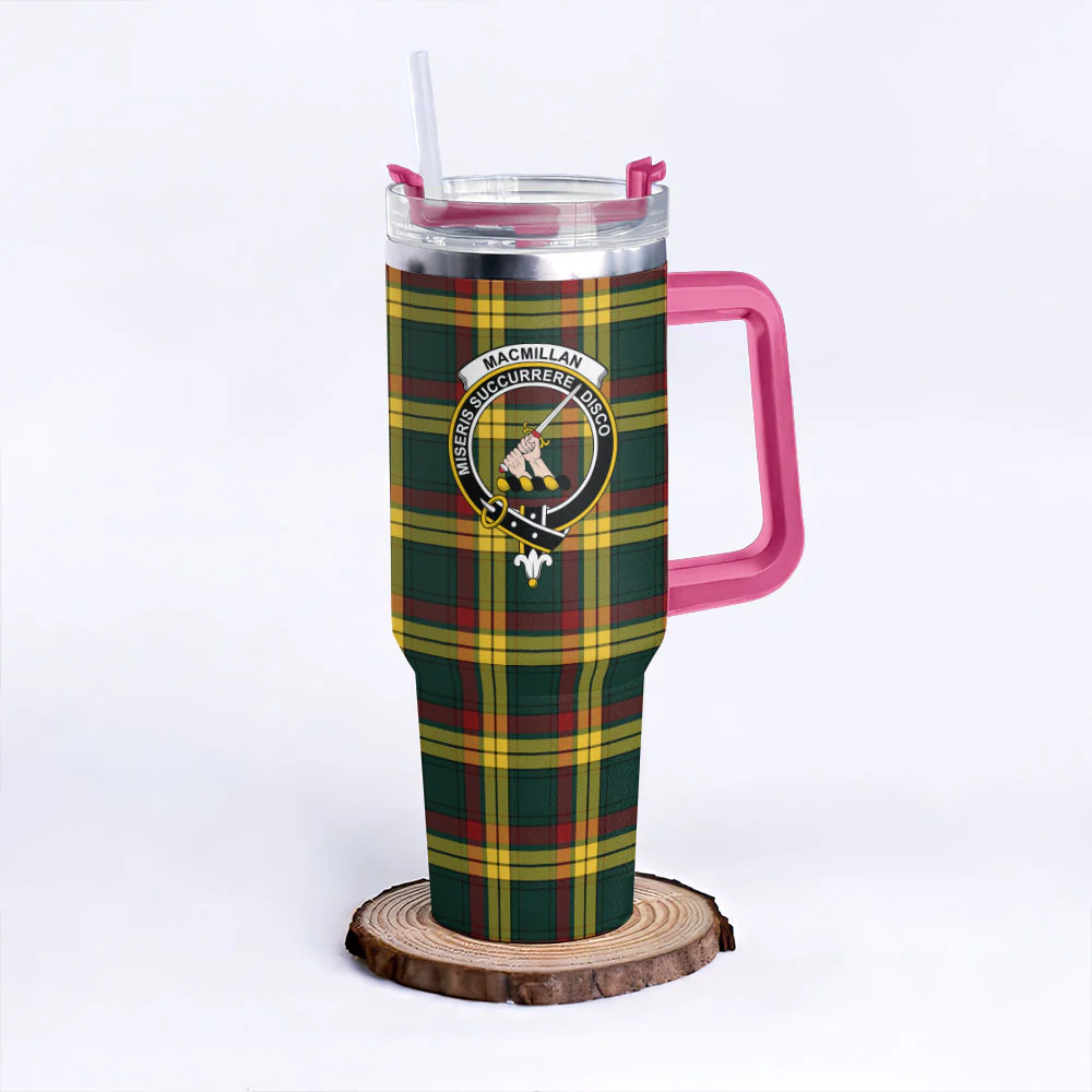Scottish MacMillan Old Modern Clan Badge Tartan 40oz Tumbler - Image 7