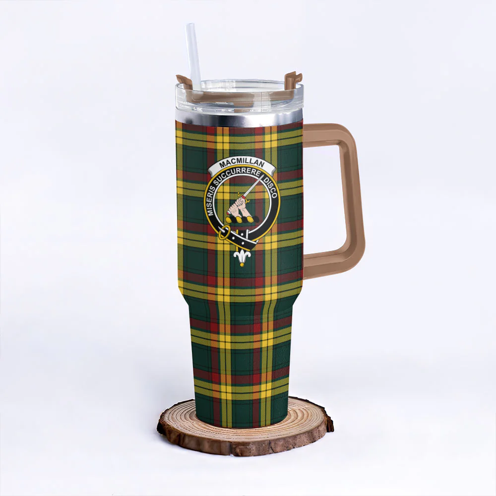 Scottish MacMillan Old Modern Clan Badge Tartan 40oz Tumbler - Image 9