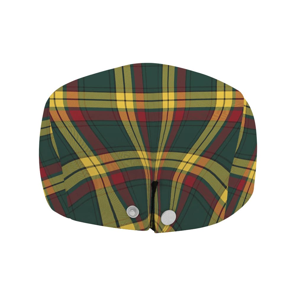 Scottish MacMillan Old Modern Tartan Flat Cap - Image 4