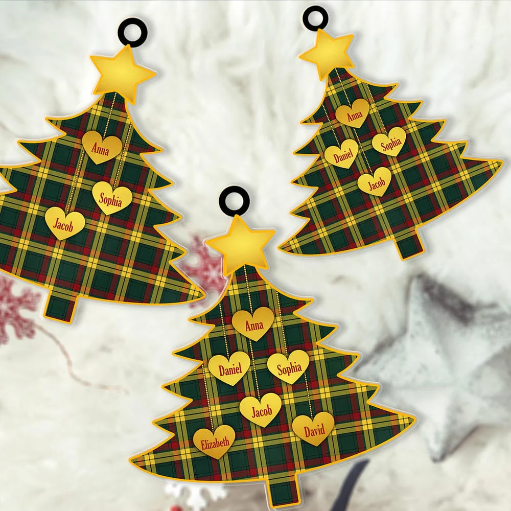Scottish MacMillan Old Modern Tartan Ornament Custom Family Christmas Tree - Image 2