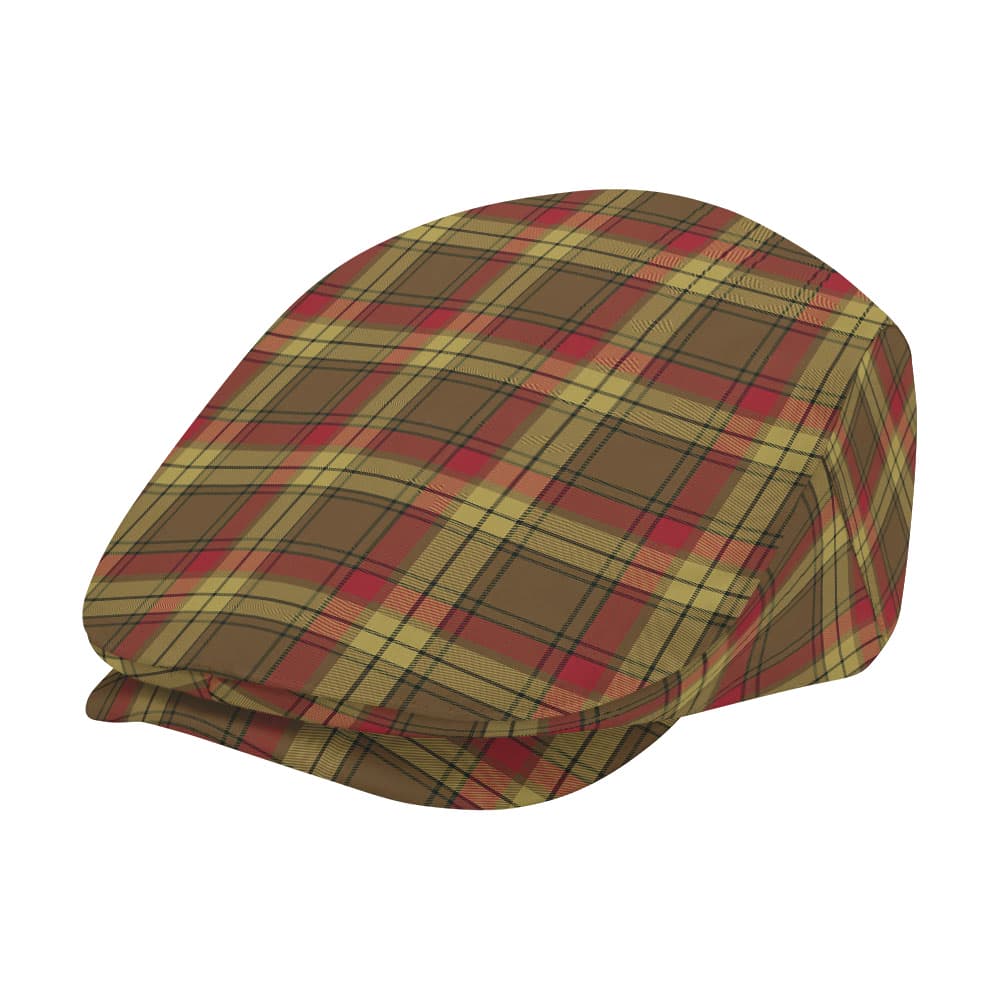 Scottish MacMillan Old Weathered Tartan Flat Cap - Image 2