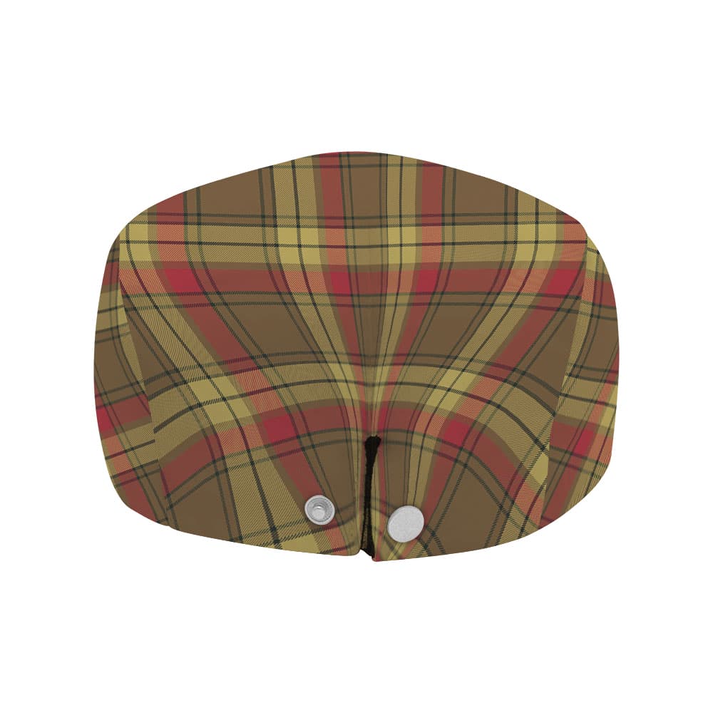 Scottish MacMillan Old Weathered Tartan Flat Cap - Image 4