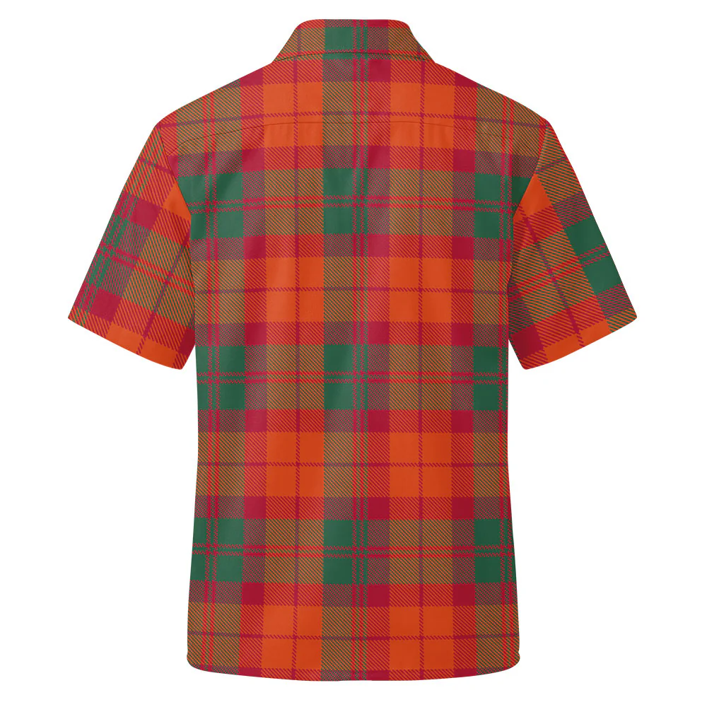 Scottish MacNab Ancient Clan Badge Tartan Short Sleeve Work Shirt - Image 3