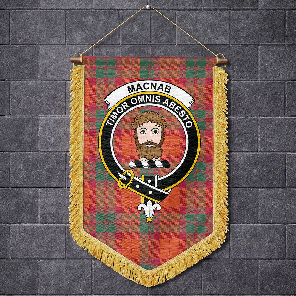 Scottish MacNab Ancient Clan Badge Tartan Wall Hanging Banner