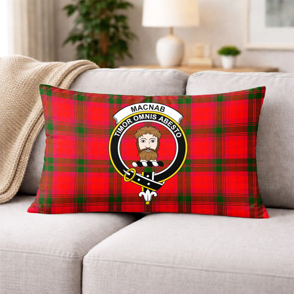 Scottish MacNab Modern Clan Badge Tartan Pillow Case - Image 3