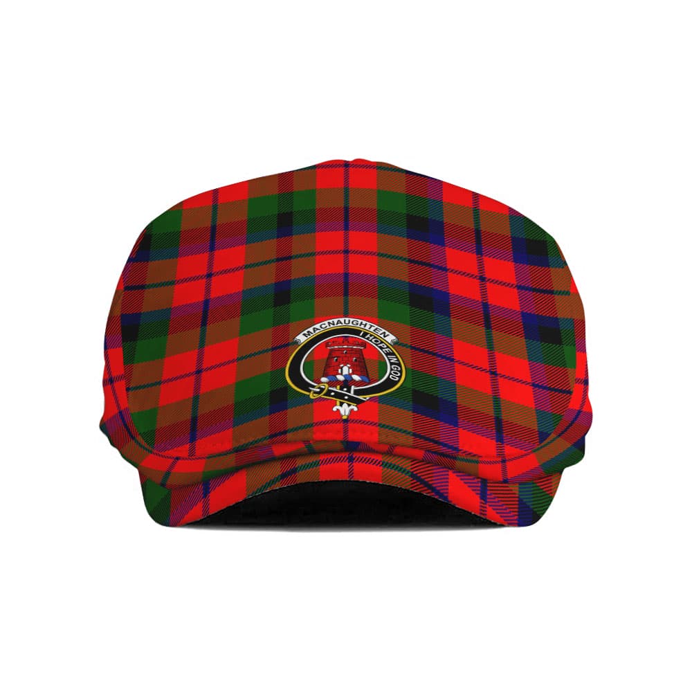 Scottish MacNaughten Clan Badge Tartan Flat Cap