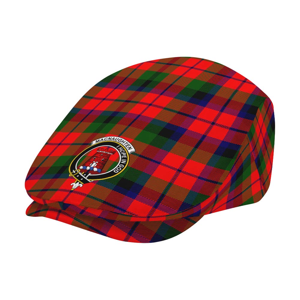 Scottish MacNaughten Clan Badge Tartan Flat Cap - Image 2