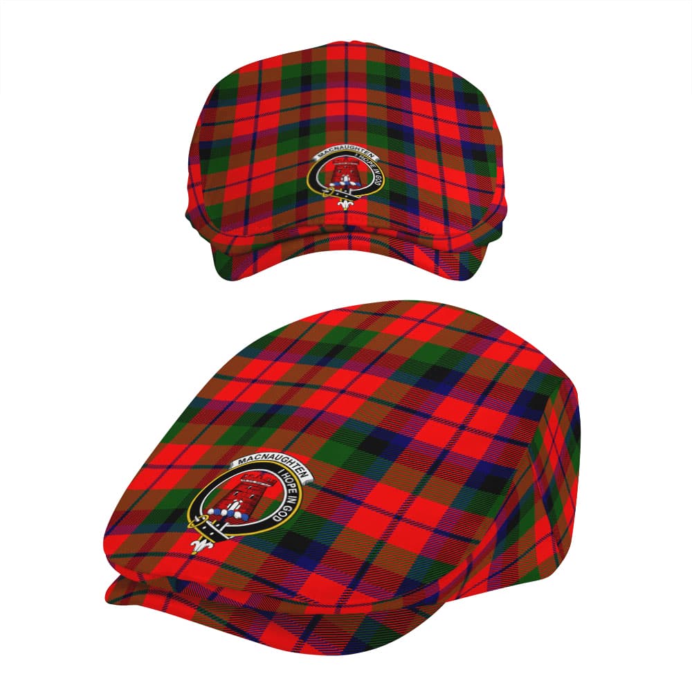 Scottish MacNaughten Clan Badge Tartan Flat Cap - Image 5