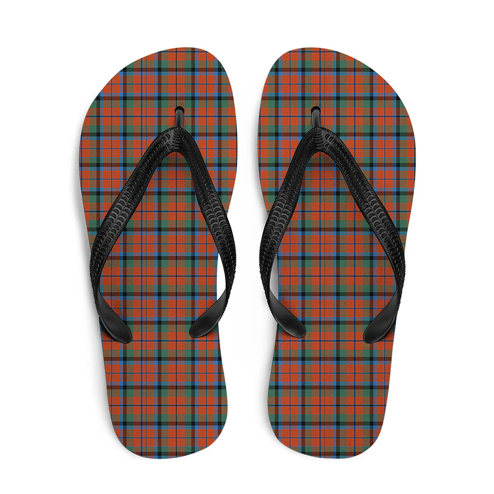 Scottish MacNaughton Ancient Clan Badge Tartan Flip Flops
