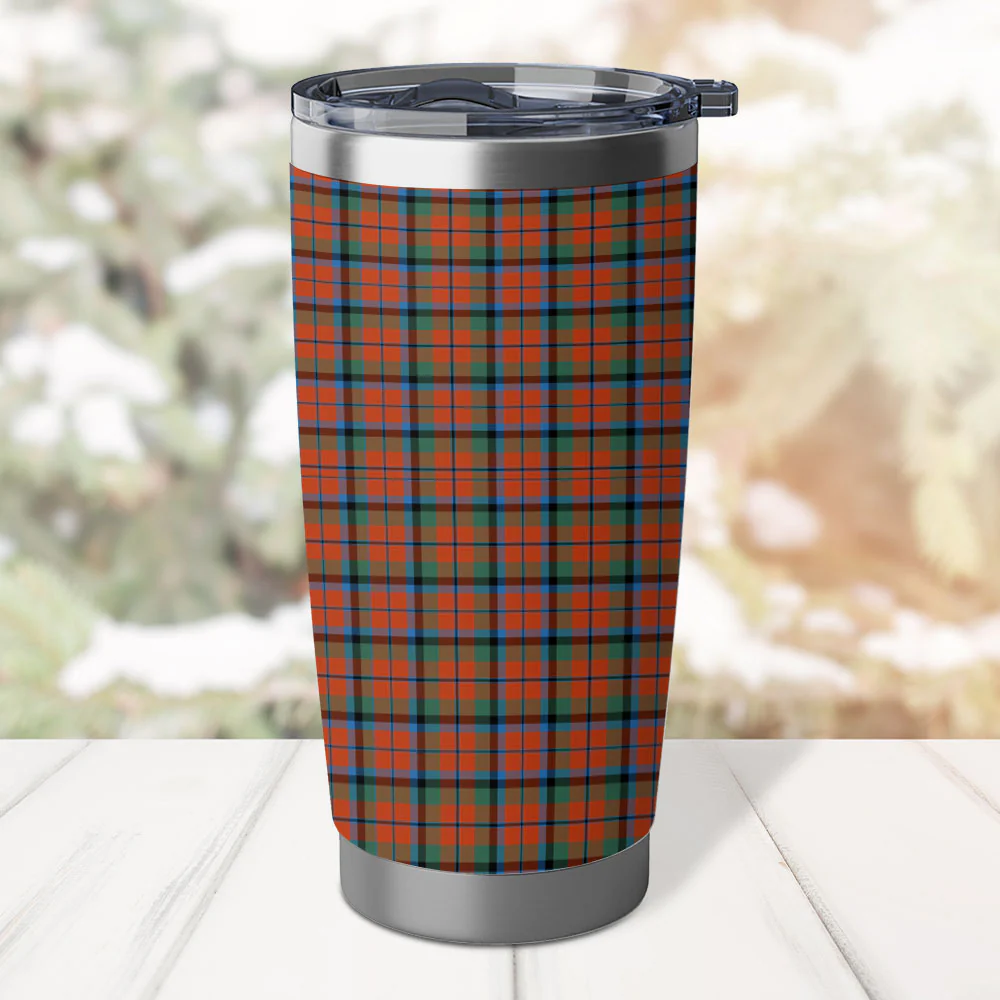 Scottish MacNaughton Ancient Clan Badge Tartan Tumbler - Image 3
