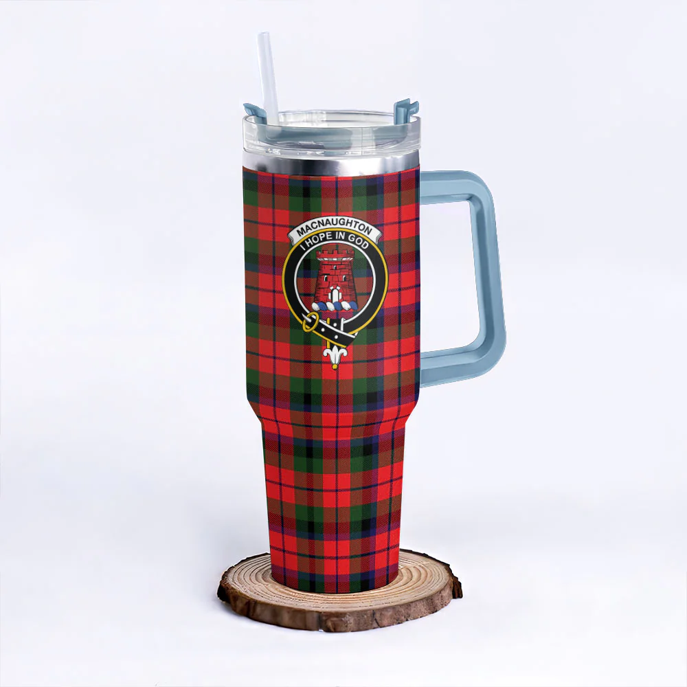 Scottish MacNaughton Modern Clan Badge Tartan 40oz Tumbler - Image 5