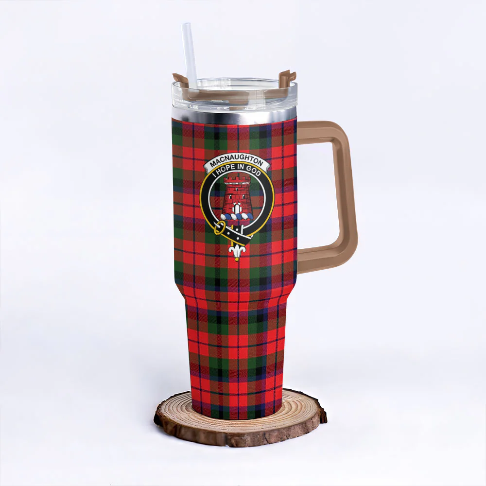 Scottish MacNaughton Modern Clan Badge Tartan 40oz Tumbler - Image 9