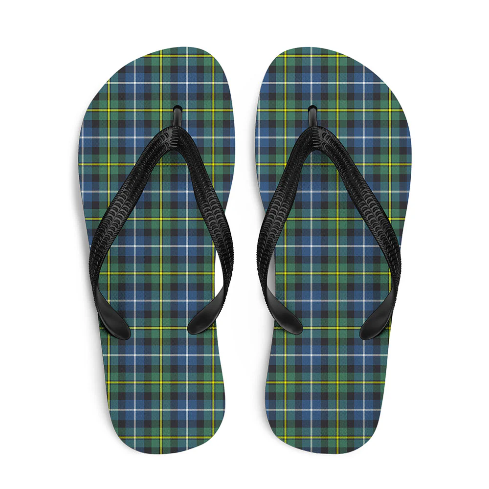 Scottish MacNeil of Barra Ancient Clan Badge Tartan Flip Flops