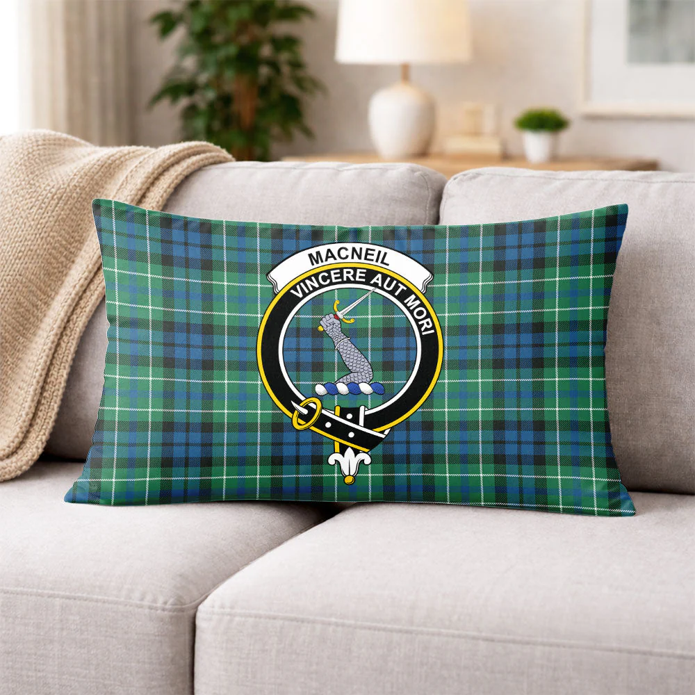 Scottish MacNeill of Colonsay Ancient Clan Badge Tartan Pillow Case - Image 3
