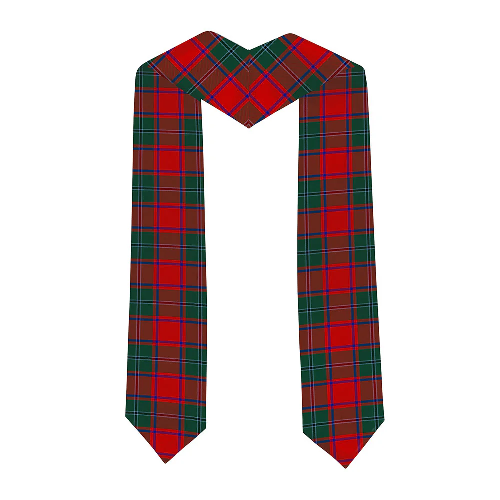 Scottish MacPhail Clan Badge Tartan Graduation Stole Black Gold Honor - Image 2
