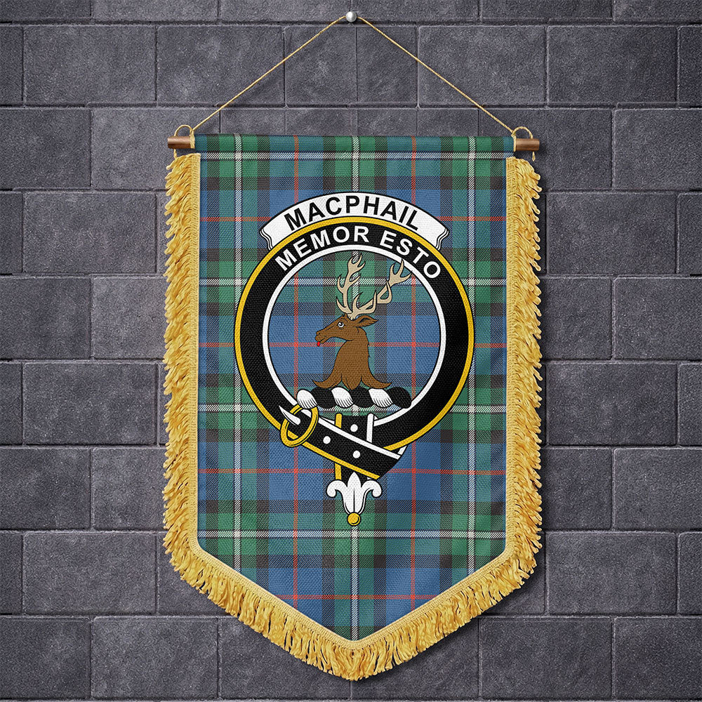 Scottish MacPhail Hunting Ancient Clan Badge Tartan Wall Hanging Banner