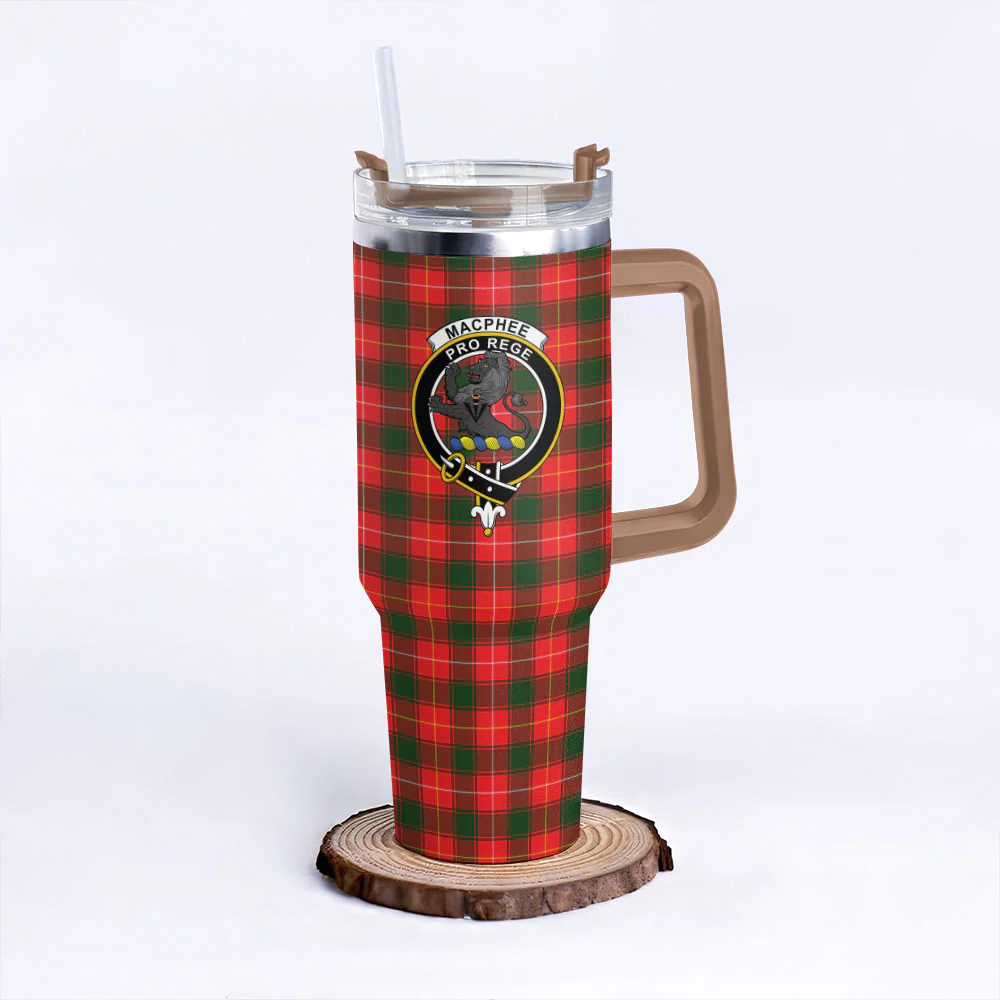 Scottish MacPhee Modern Clan Badge Tartan 40oz Tumbler - Image 9