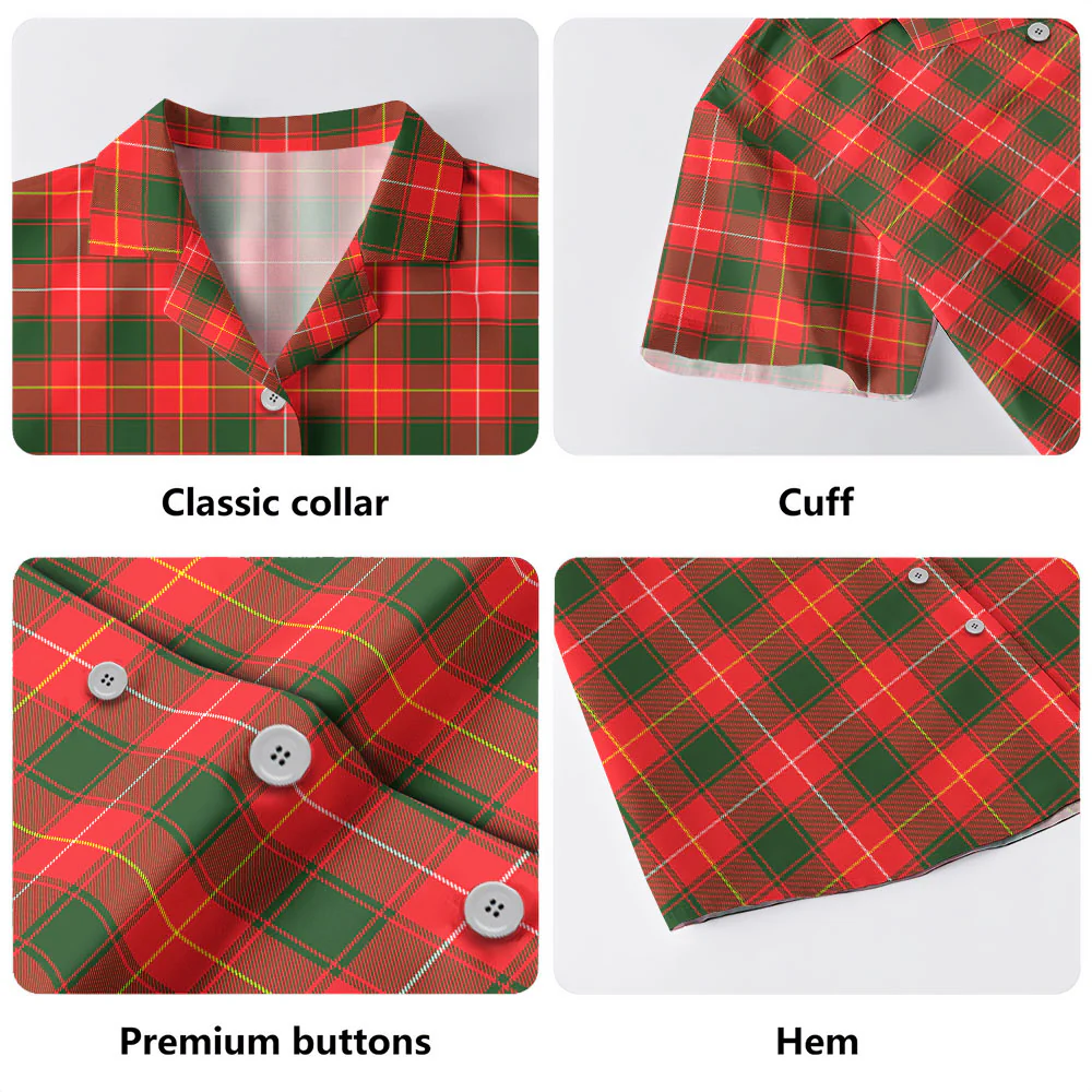 Scottish MacPhee Modern Clan Badge Tartan Hawaiian Shirt - Image 4