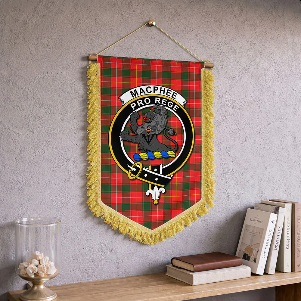 Scottish MacPhee Modern Clan Badge Tartan Wall Hanging Banner - Image 2