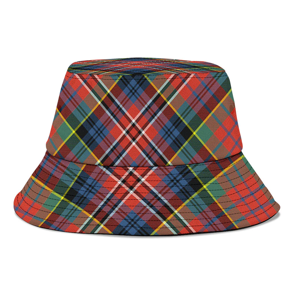 Scottish MacPherson Ancient Clan Badge Tartan Bucket Hat
