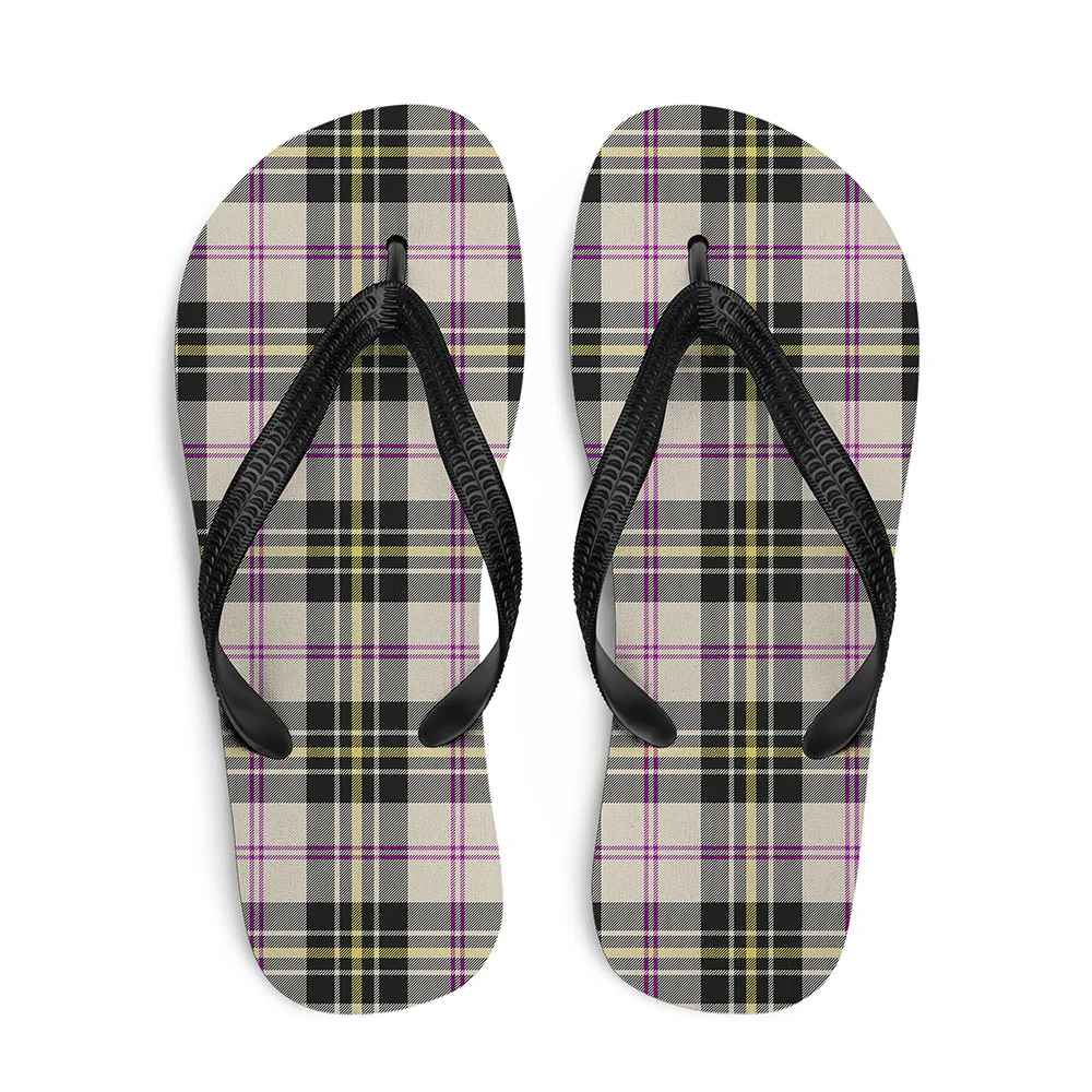 Scottish MacPherson Dress Ancient Clan Badge Tartan Flip Flops