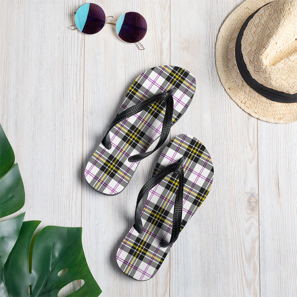 Scottish MacPherson Dress Modern Clan Badge Tartan Flip Flops - Image 2