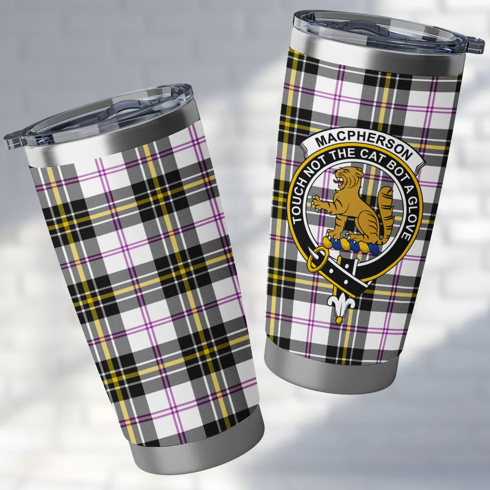 Scottish MacPherson Dress Modern Clan Badge Tartan Tumbler