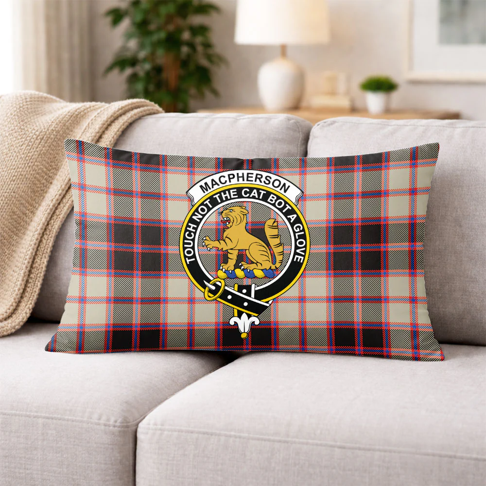 Scottish MacPherson Hunting Ancient Clan Badge Tartan Pillow Case - Image 3
