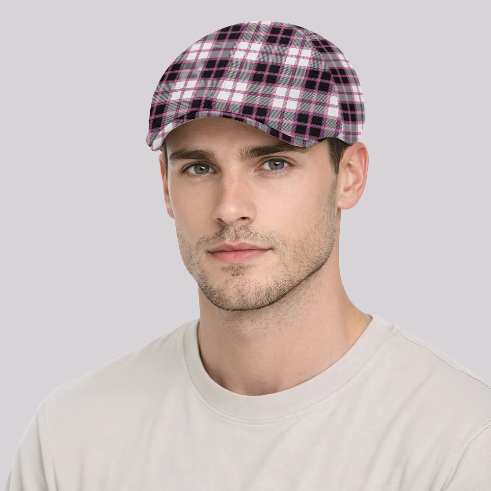 Scottish MacPherson Hunting Modern Clan Badge Tartan Ivy Cap - Image 3