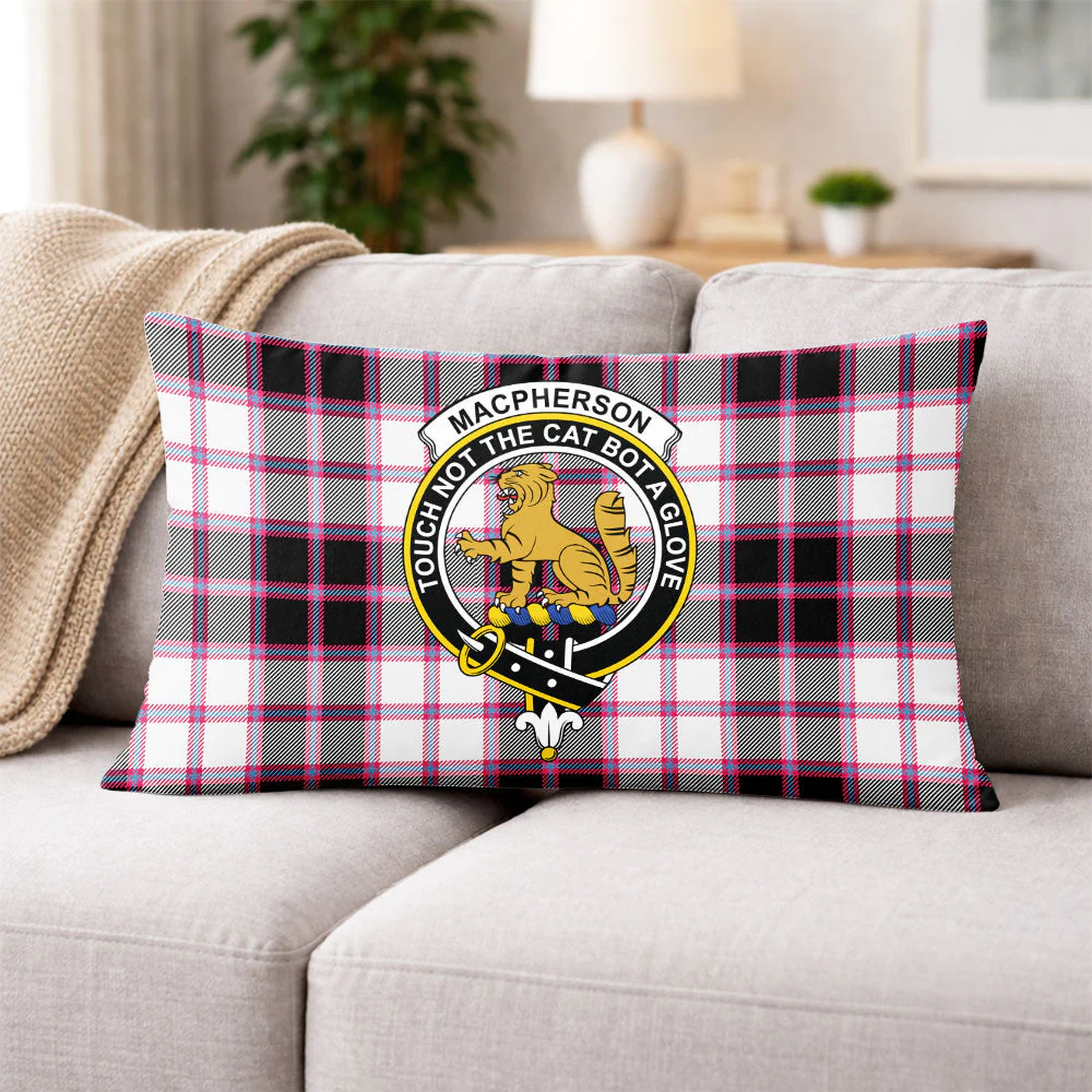 Scottish MacPherson Hunting Modern Clan Badge Tartan Pillow Case - Image 3
