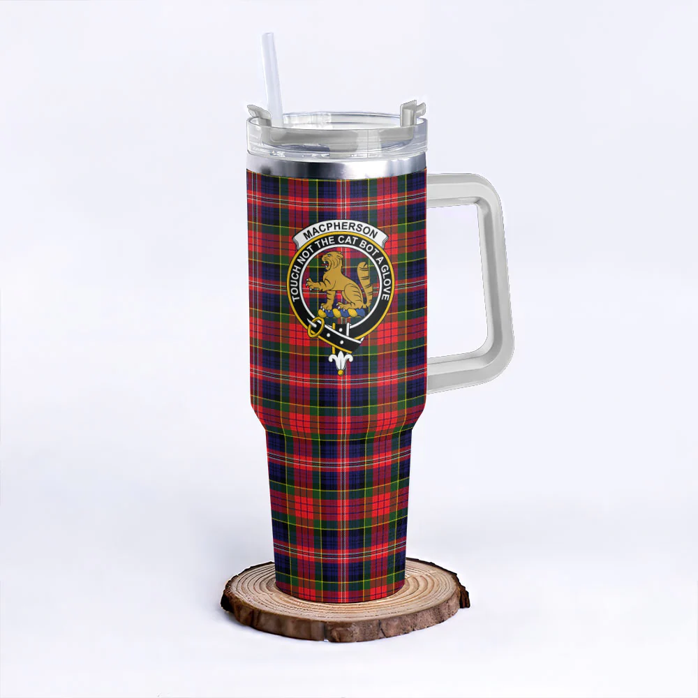Scottish MacPherson Modern Clan Badge Tartan 40oz Tumbler
