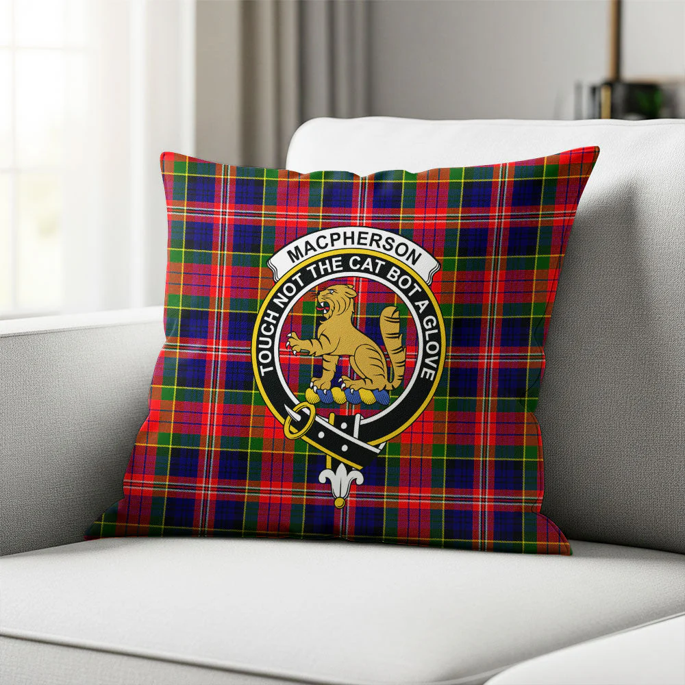 Scottish MacPherson Modern Clan Badge Tartan Pillow Case - Image 2