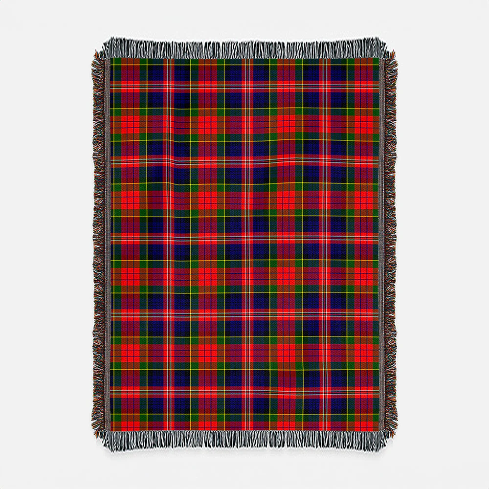 Scottish MacPherson Modern Clan Badge Tartan Woven Blanket